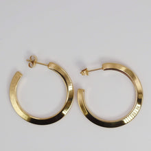 Load image into Gallery viewer, Gold hoops, earrings, stainless steel 
